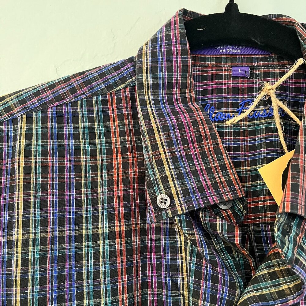 Allan Flusser Long Sleeve Multicolor Button down Shirt L